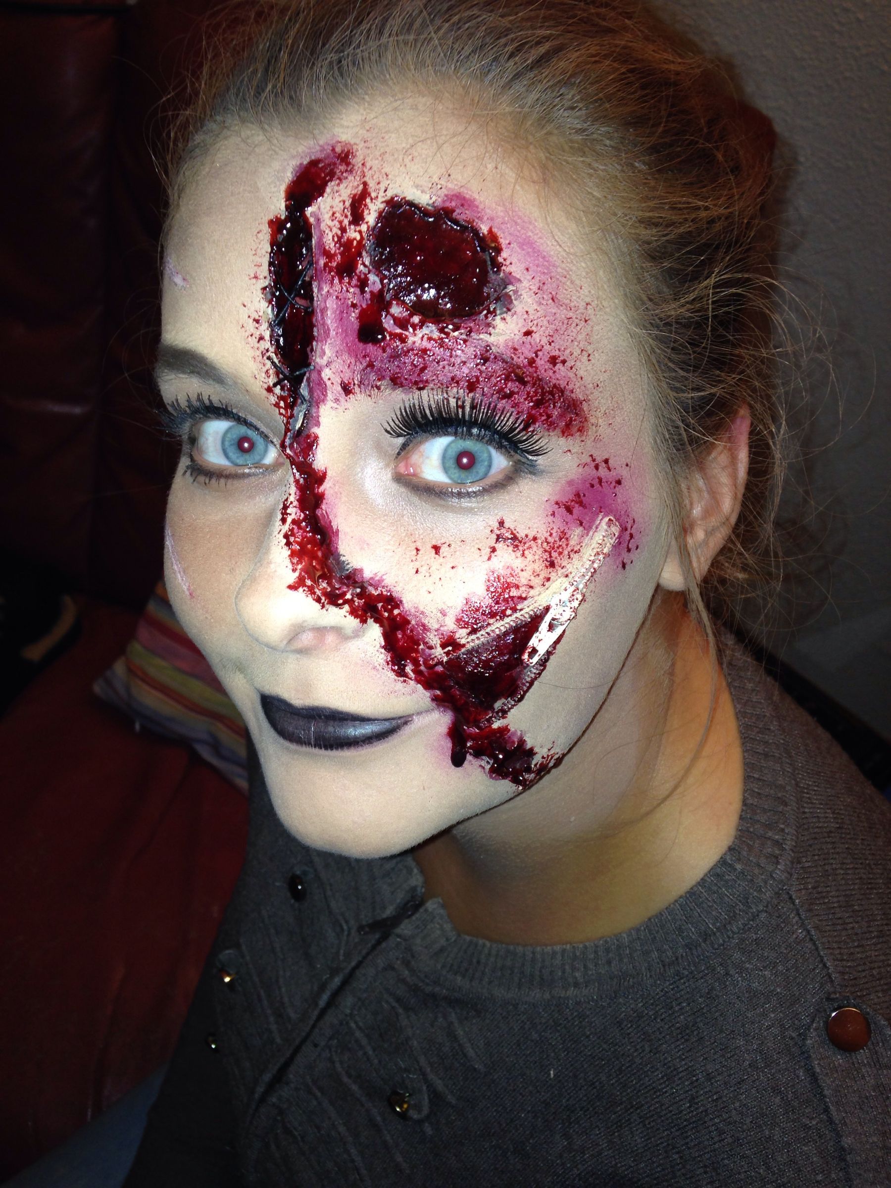 Halloween Torn Face