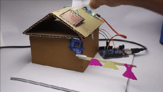 Automated Rain Shield for Laundry Using Arduino : 6 Steps (with ...