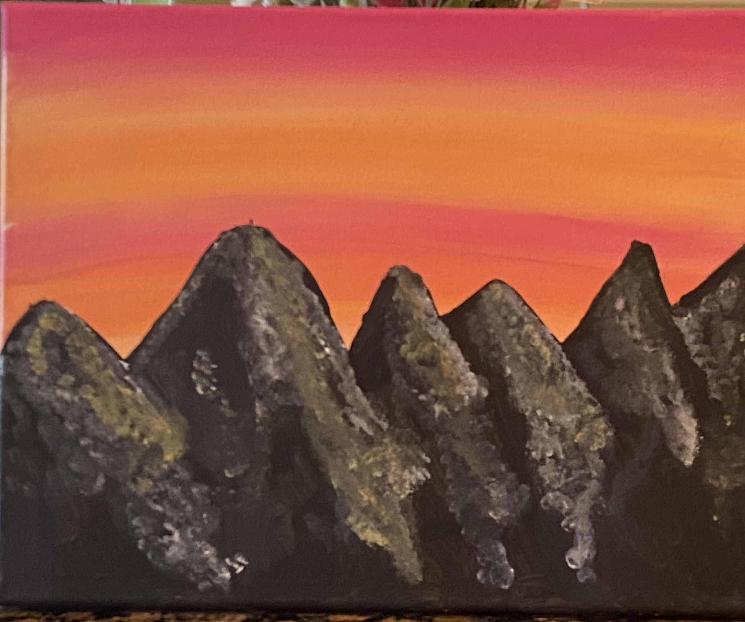 The Mountains at Sunset Painting : 8 Steps (with Pictures