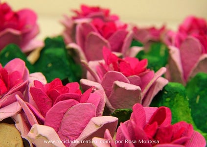 Roses Out of Egg Cartons