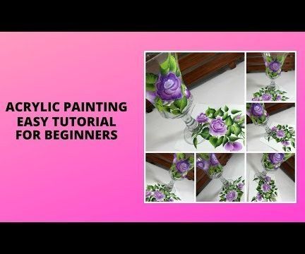 ACRYLIC PAINTING EASY TUTORIAL FOR BEGINNERS