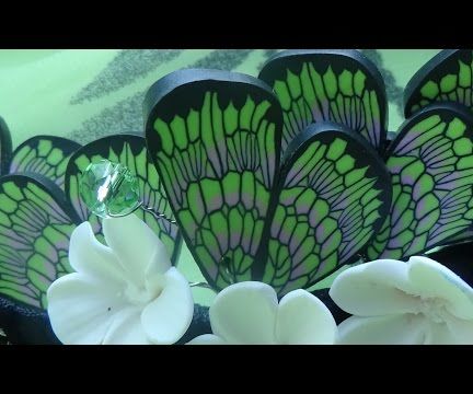 Cane Butterfly Wings. Polymer Clay Tutorial