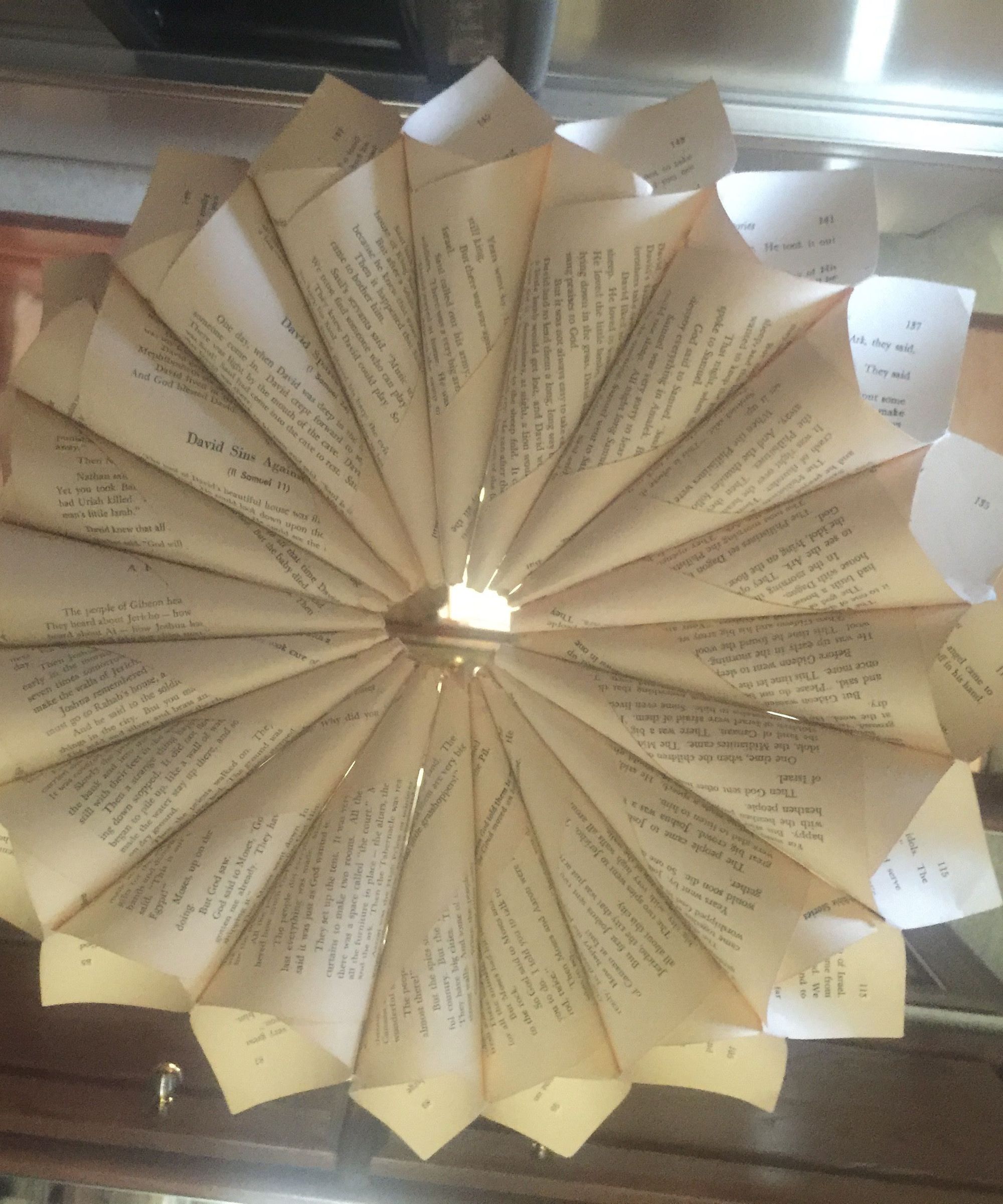How to Make a Paper Flower Out of a Book