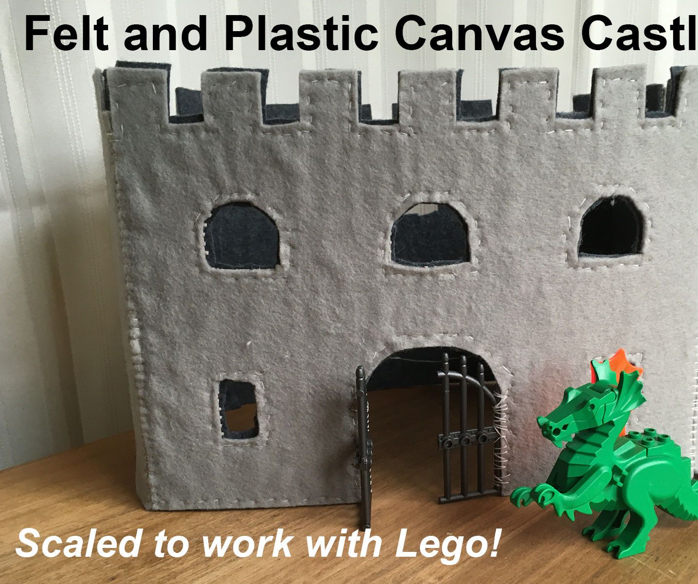 Felt and Plastic Canvas Castle