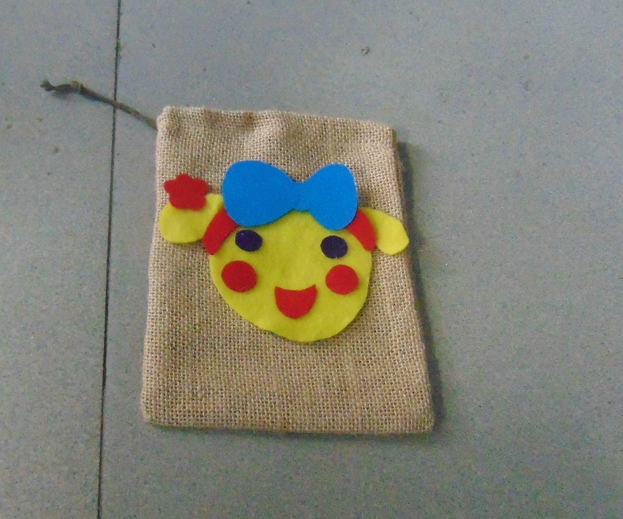 Miss La Sen Jute Mini Bag