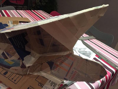 Cardboard and Tape Structure