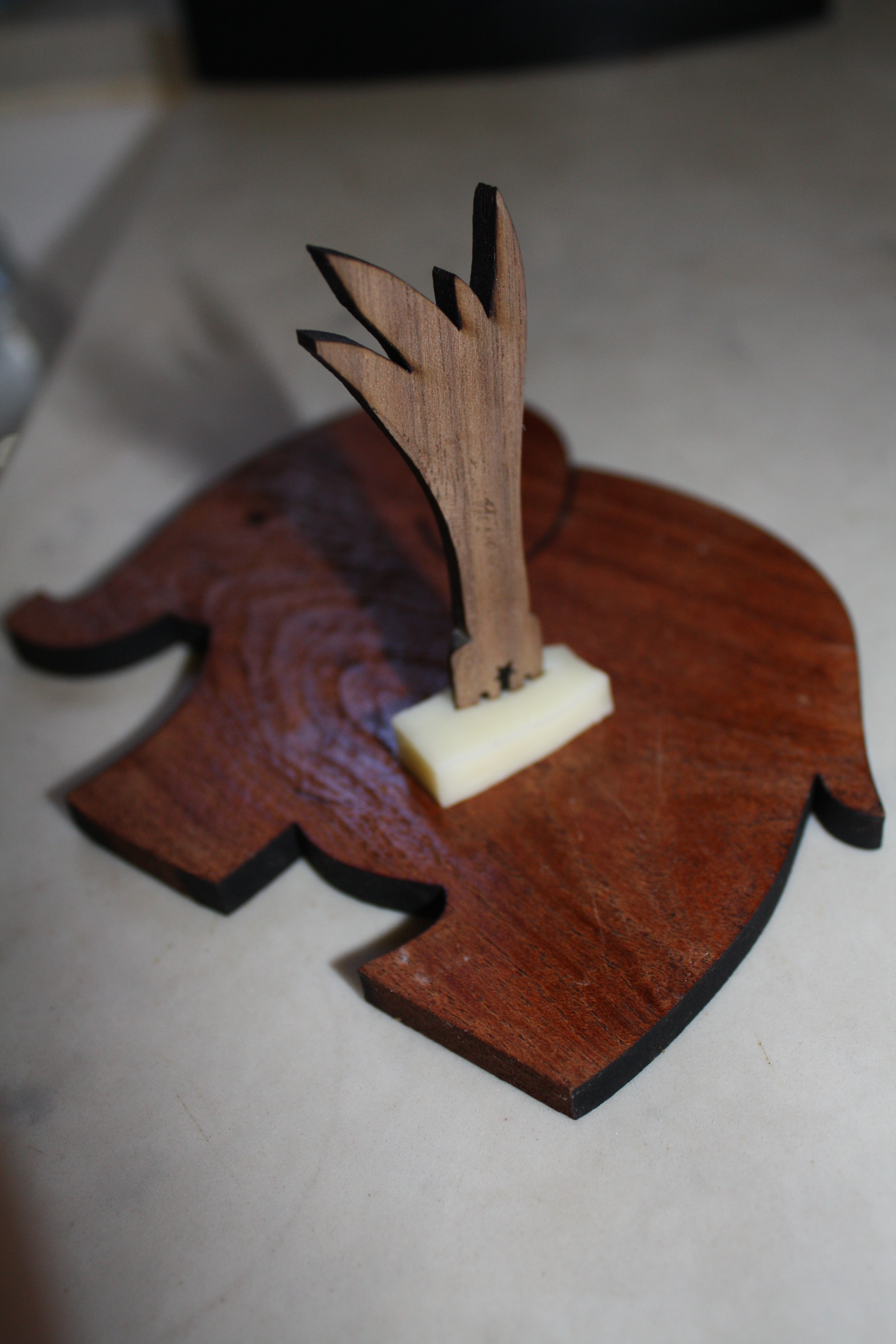 Laser-Cut Walnut Hors D'oeuvres Pick - Perfect Gift for Host(ess) Who Has Everything