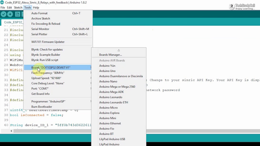Program ESP32 Using Arduino IDE