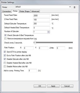 Printer Settings - "Printer"
