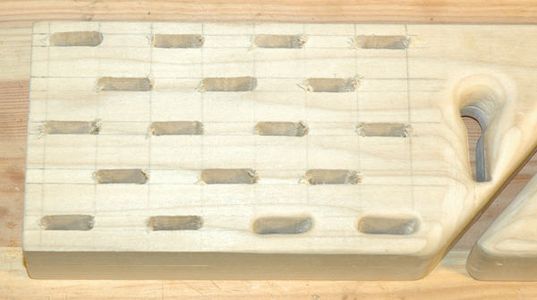 Cutting Out the Smaller Knife Holes