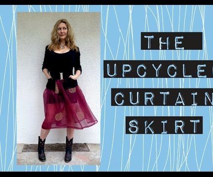 The Upcycled DIY Curtain Skirt Tutorial 