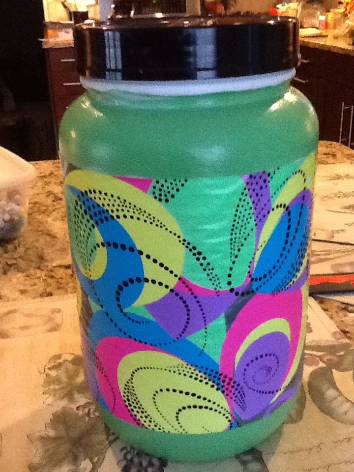 Reuse and Redecorate Plastic Containers