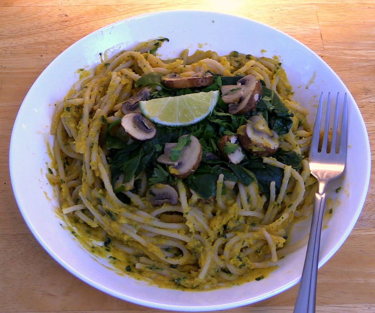 Thai Green Curry Pesto Spaghetti - Vegan & Gluten-Free