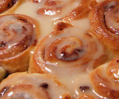 Maple Glazed Cinnamon Rolls