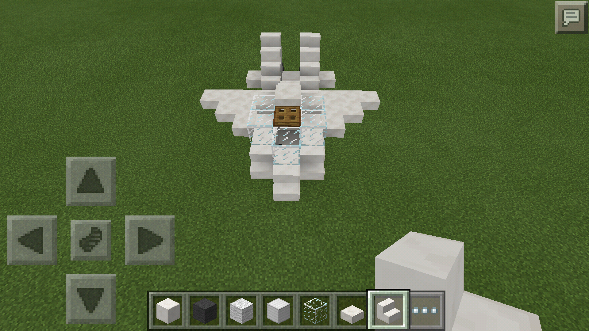 How to build a fighter jet in Minecraft