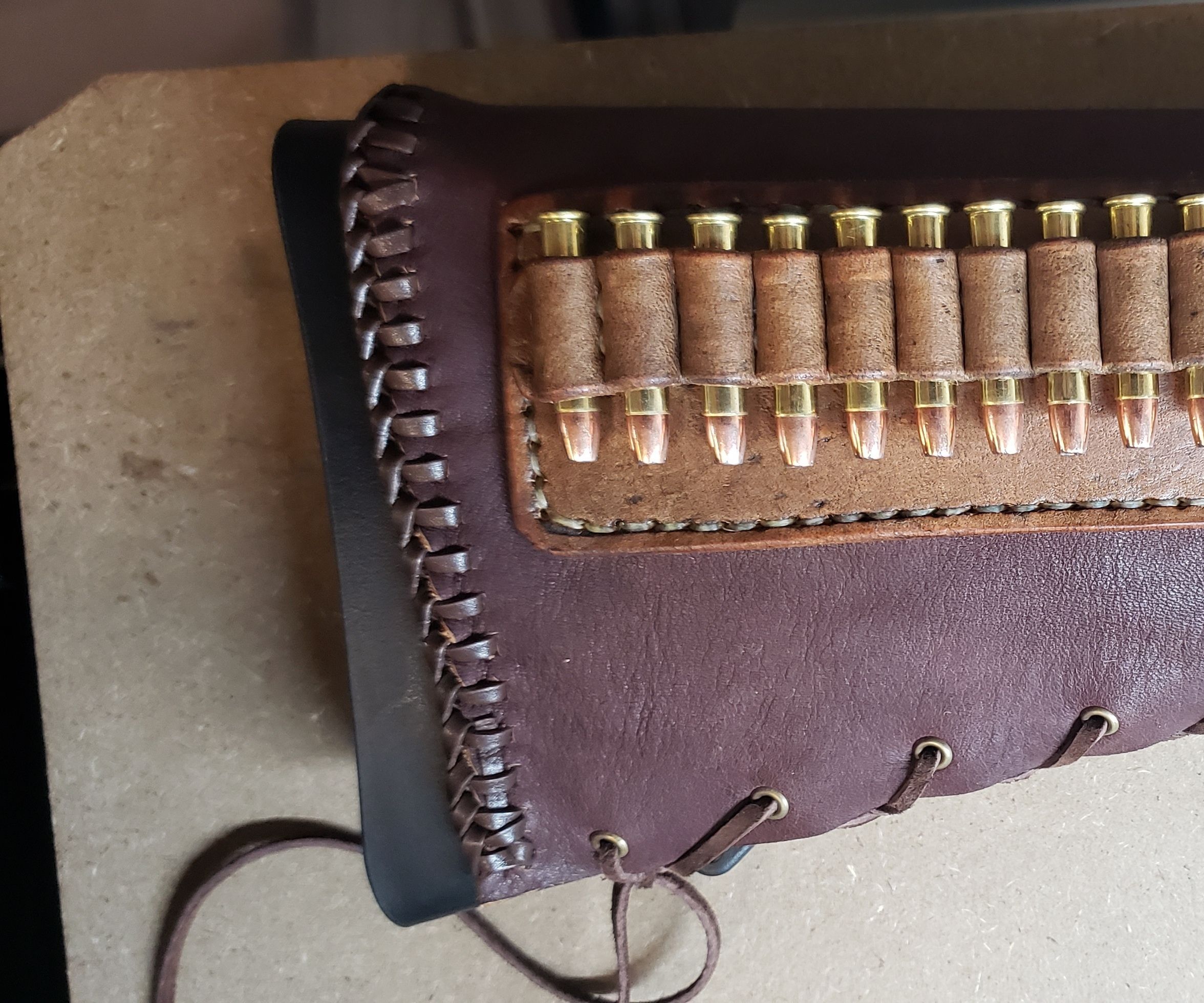 Leather Rifle Stock Sleeve