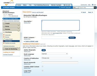 Enter Your Book Data