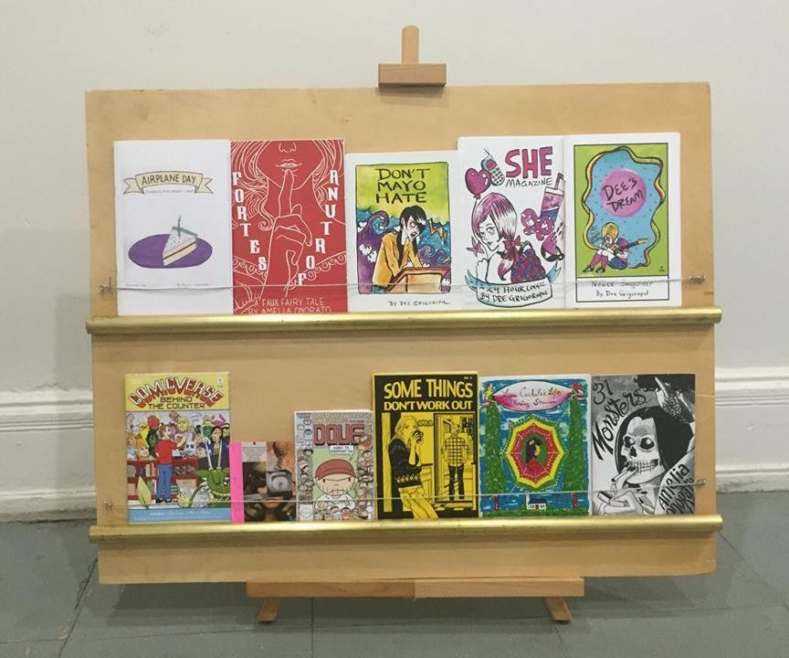 Make a Zine Display/Rack