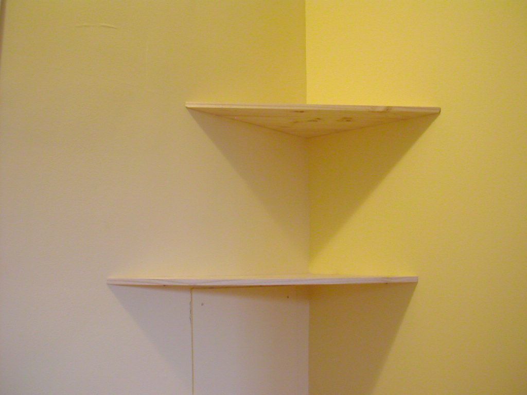 Invisible mounted shelves