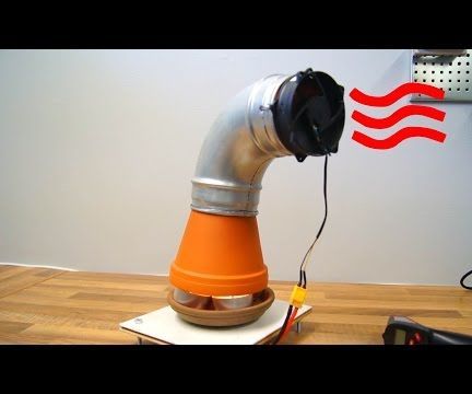 Clay Pot Heater With Fan - Powered by Candles (DIY) 