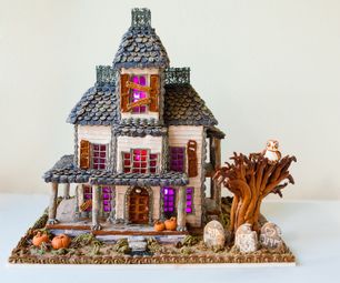 How to Make a Haunted Gingerbread House That Lights Up