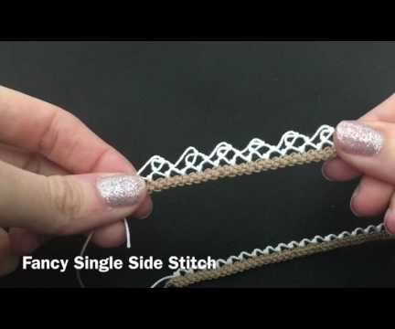 Armenian Knotted Lace: Fancy Single Side Stitch
