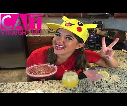 Pokemon Themed Cocktails - Pikachu Punch, Rattata-Rita and MewTini