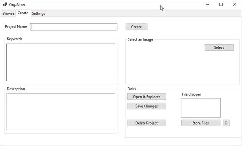 Easy Project Organisation Software "OrgaNicer"