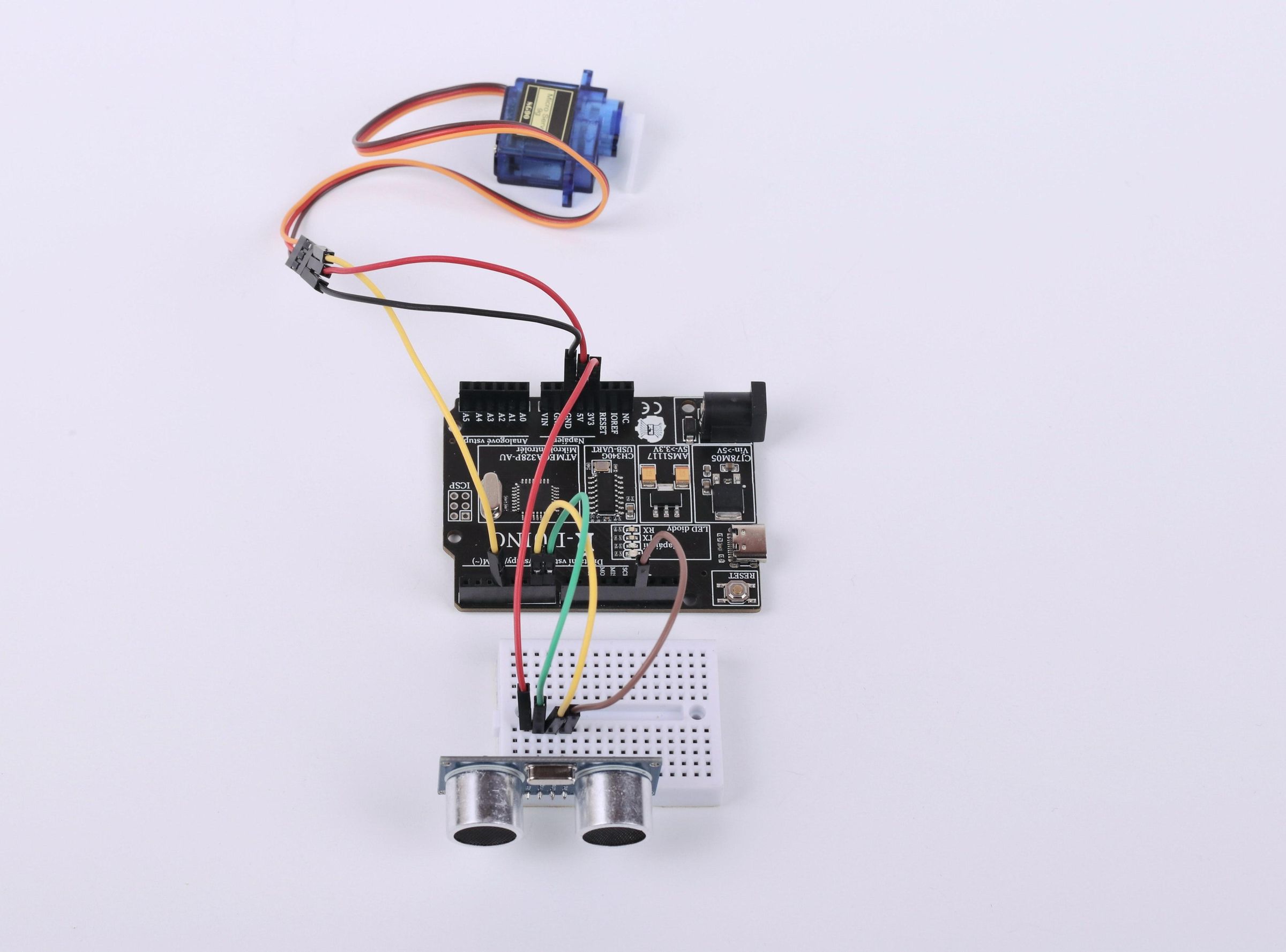 8. Ultrazvukově Ovládané Servo S Ř-duino