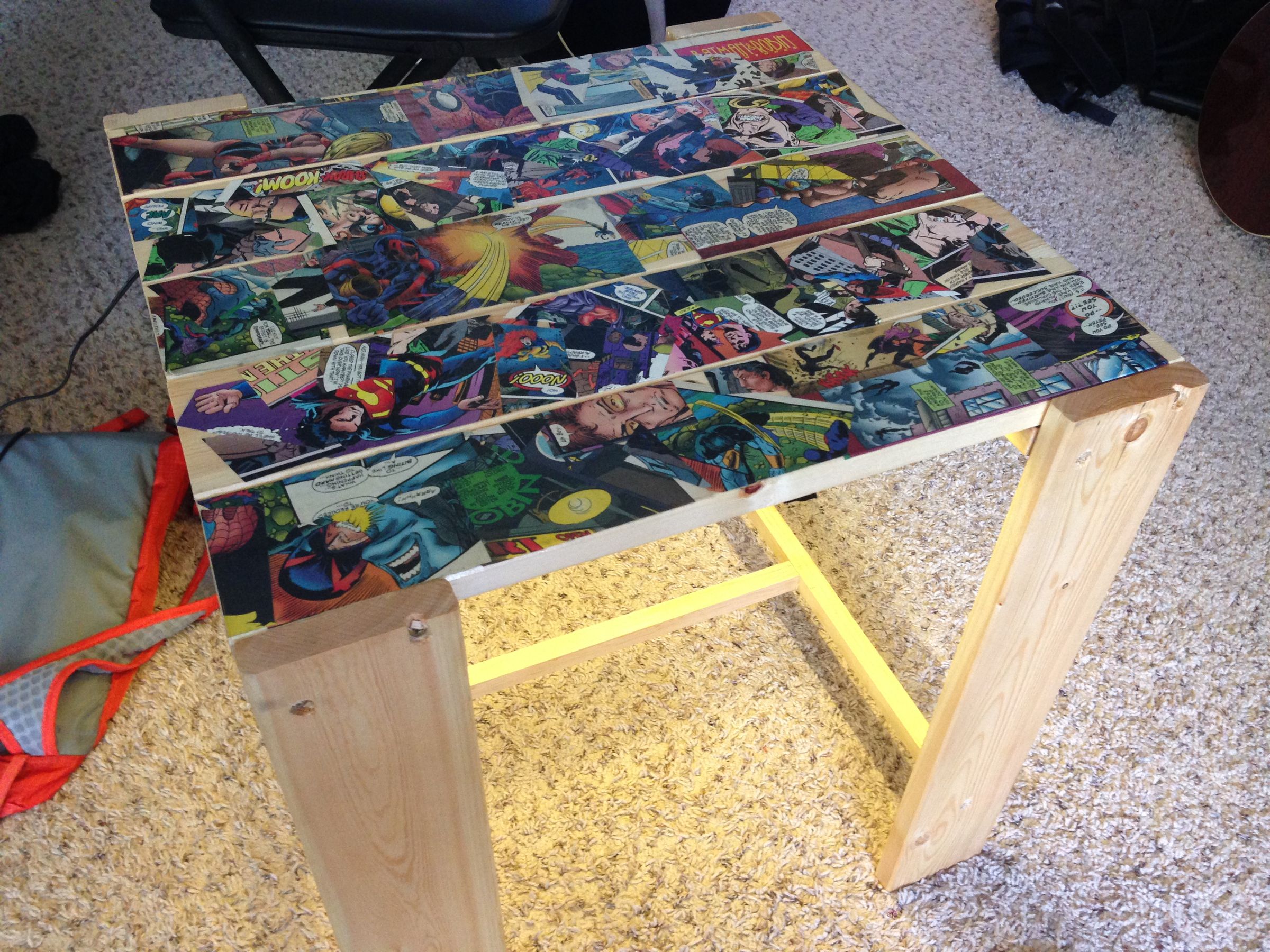 Comic Book Themed Side Table (that Lights Up!) : 8 Steps - Instructables, image size:1024x768