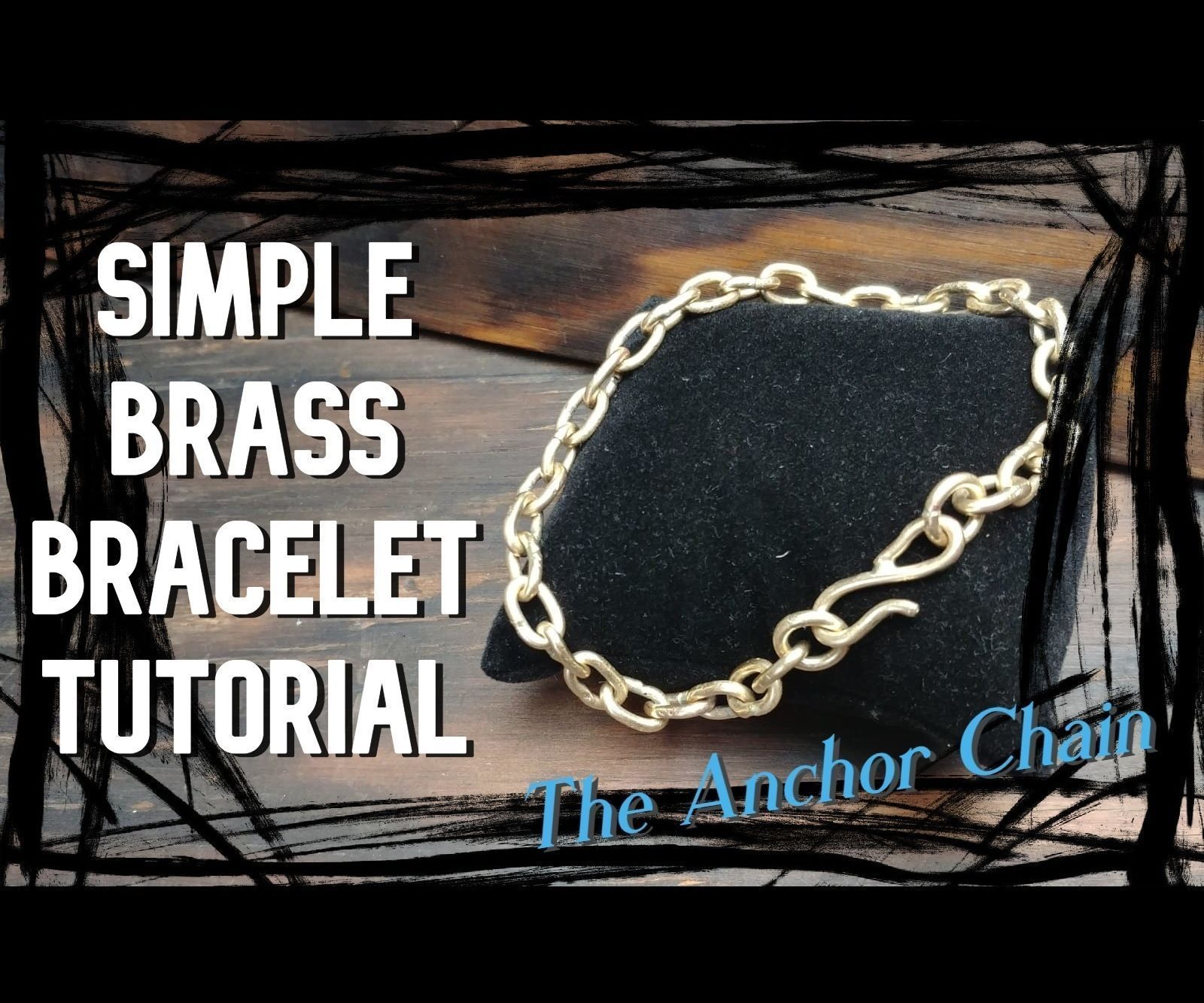 Easy Brass Bracelet, the Anchor Chain
