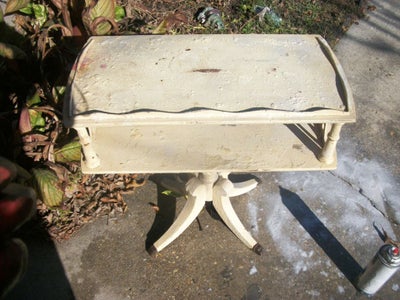 Duncan Phyfe End Table Removing the Old Paint