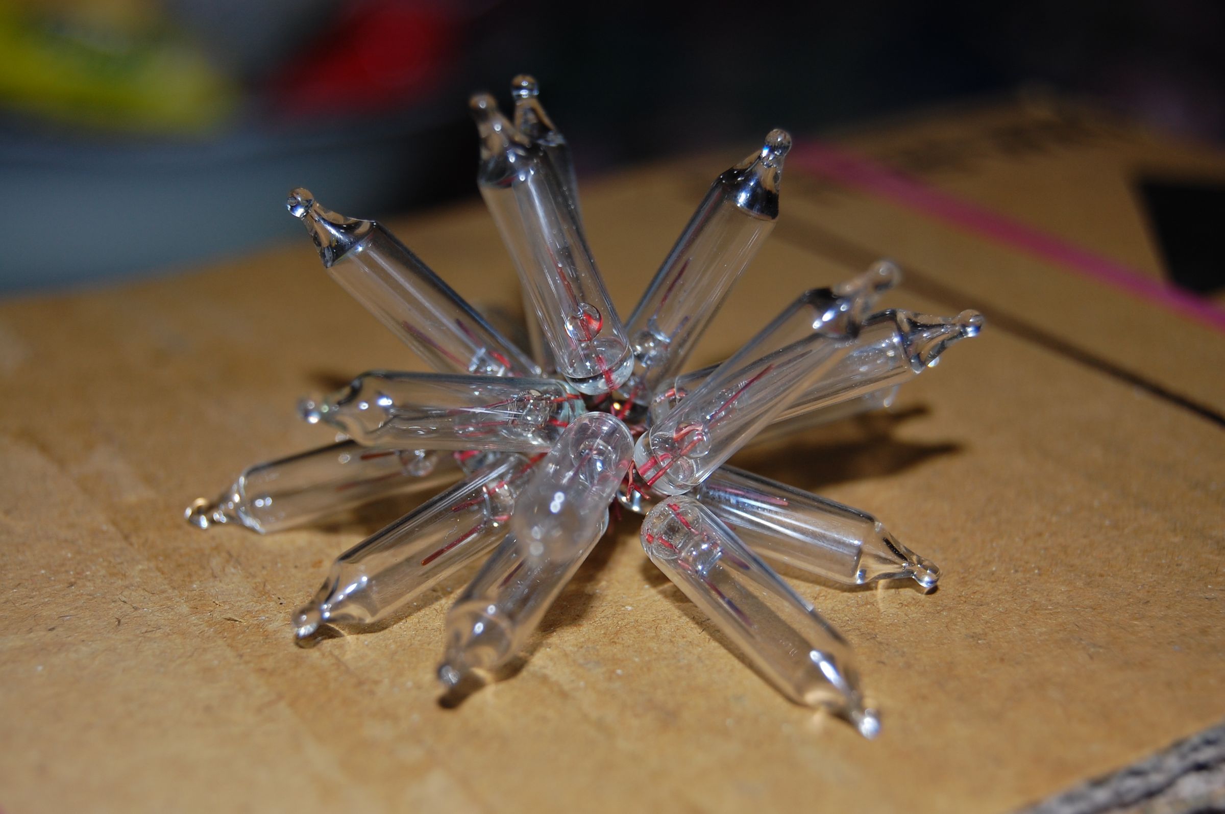 cluster ring & earrings -made from old bulbs