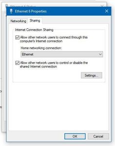 Sharing Internet Over Ethernet