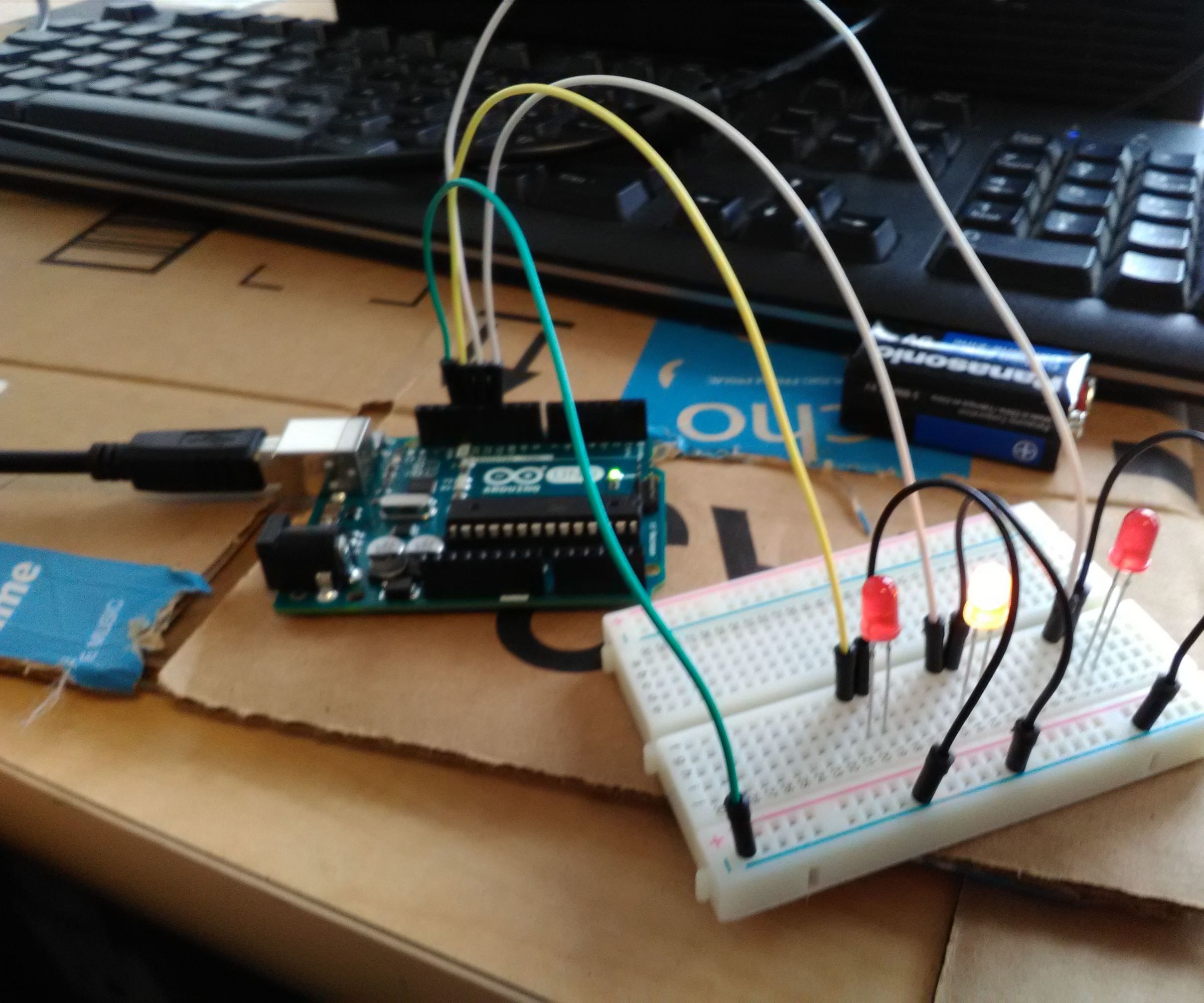 Arduino Tracker With Bluetooth (LED and Sound)
