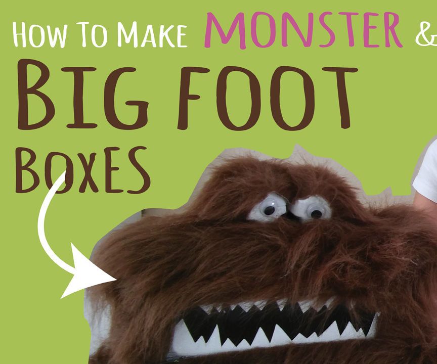 Big Foot Box & Monster Box - Halloween Kids Craft