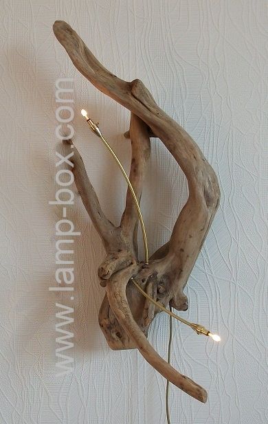 Wall Lamp of Driftwood