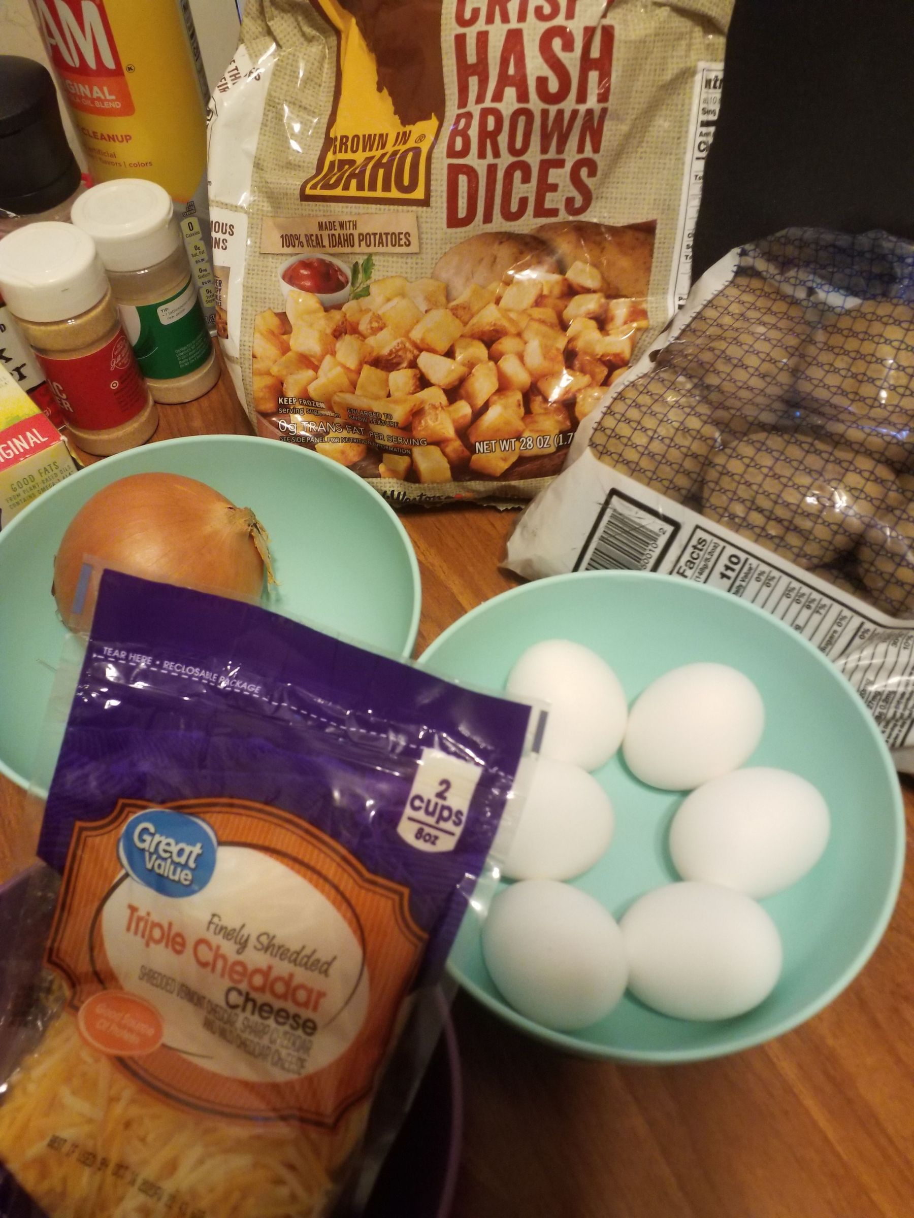 Tuna,Egg,Potato,Onion and Cheese Scramble 10 Steps Instructables