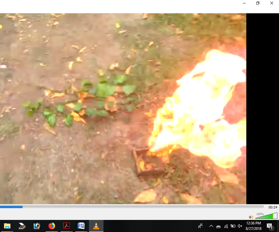 Water Candle Wax Us Fire