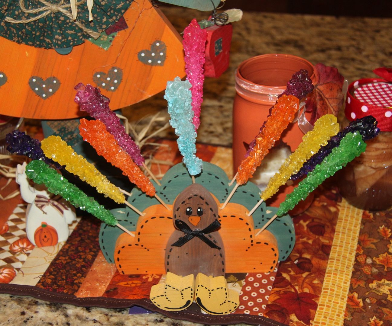 Thanksgiving Rock Candy Turkey