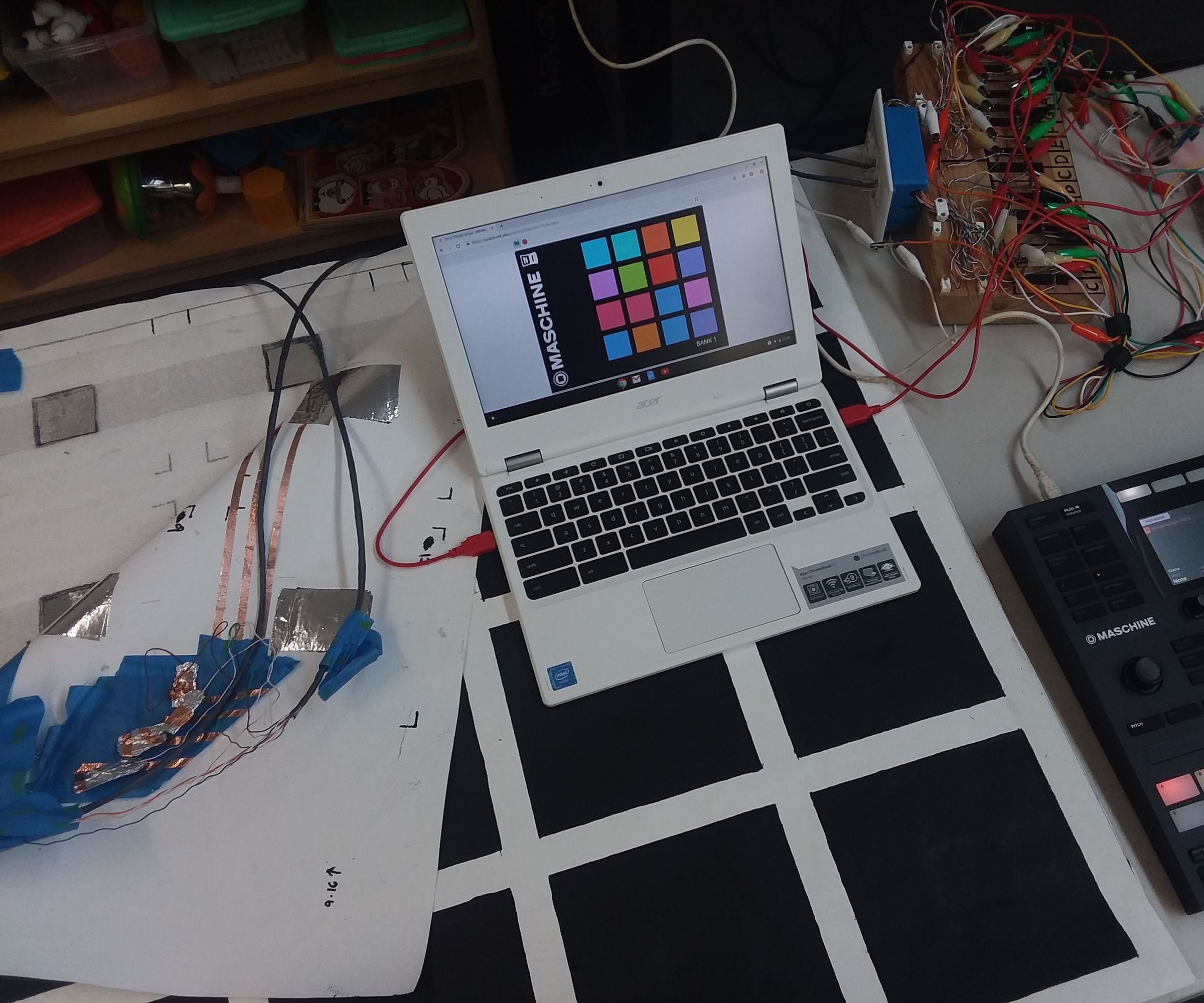 2x MakeyMakey Floor/Table Drumpad