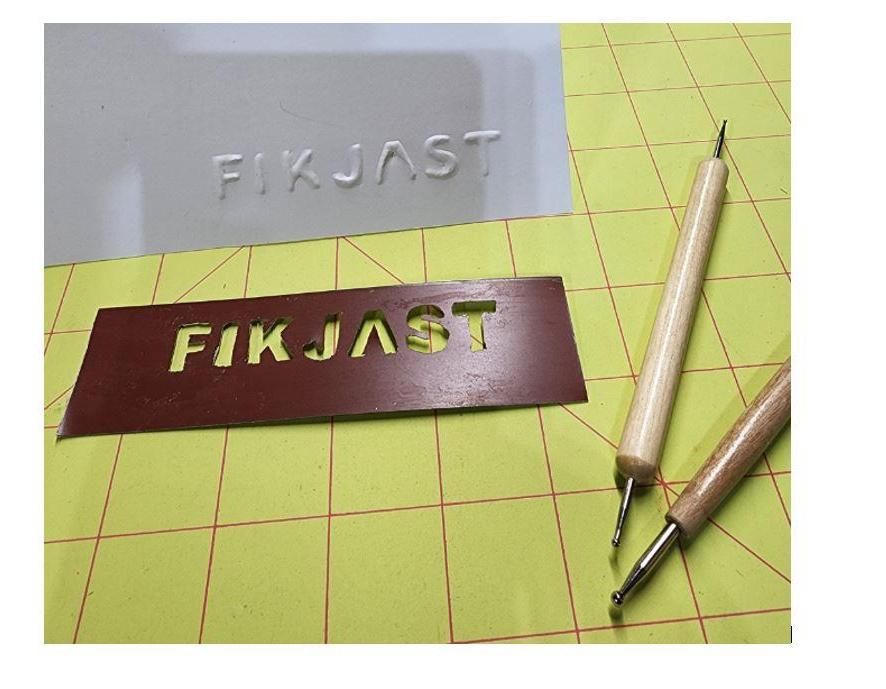 Letter Embossing Plates - Metal & Plastic