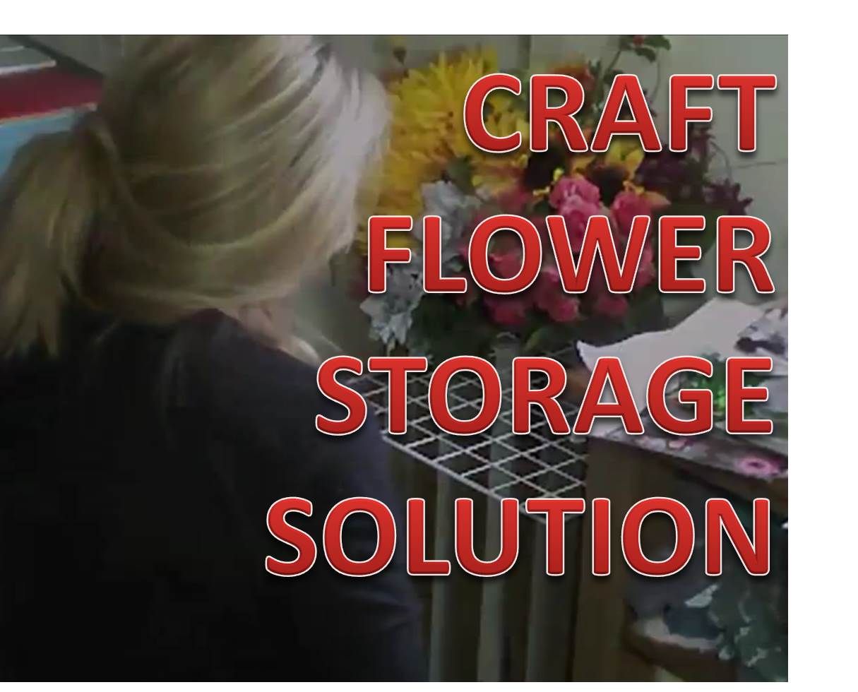 Craft Flowers Storage Idea