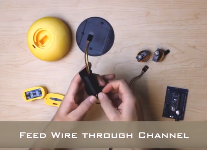 Feed Servo Wire Through the Neck
