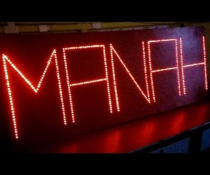 Your Name LED Flashing Board