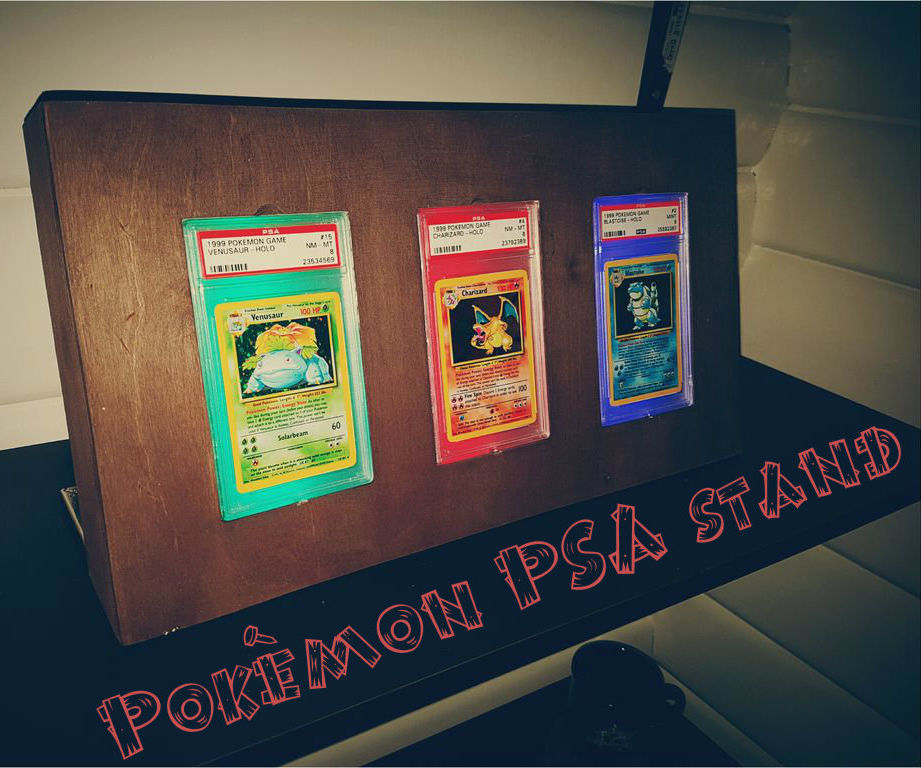 DIY Pokémon PSA Card Stand With RGB Light From Arduino
