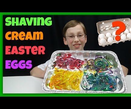 Easter Egg Coloring With Shaving Cream