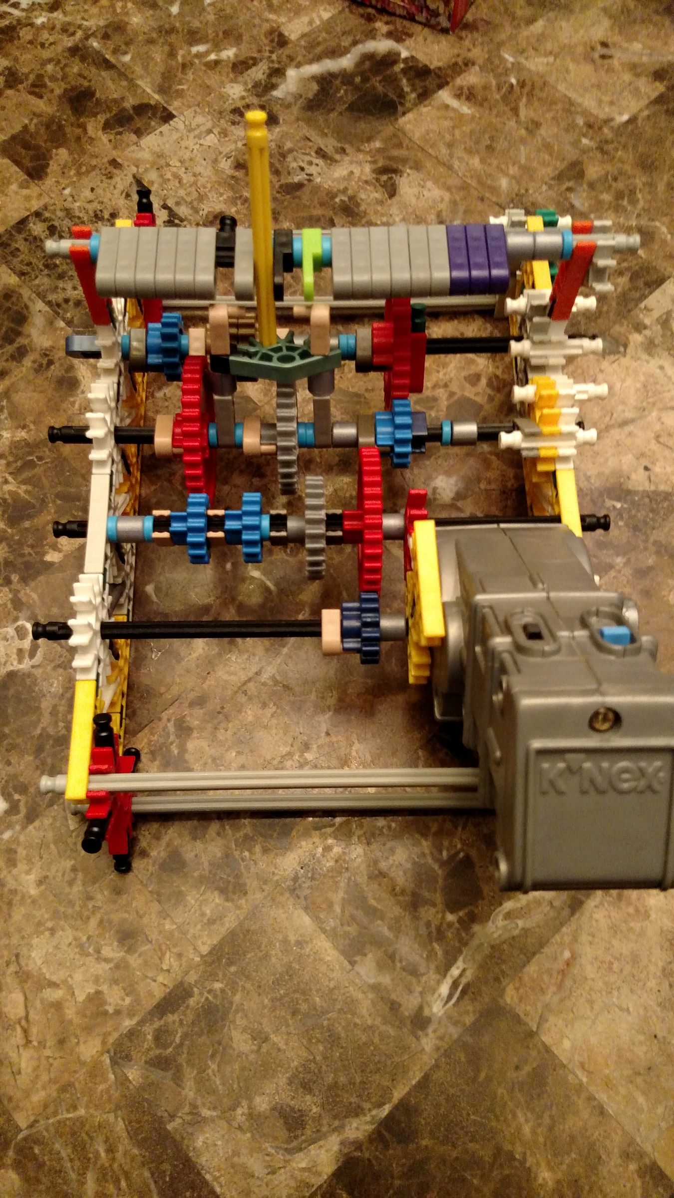 Knex 4 Speed Manual Transmission With 3D Printed Gears