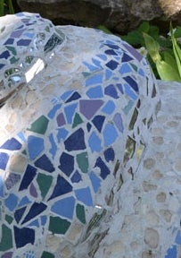 Garden Sculpture With Mosaic