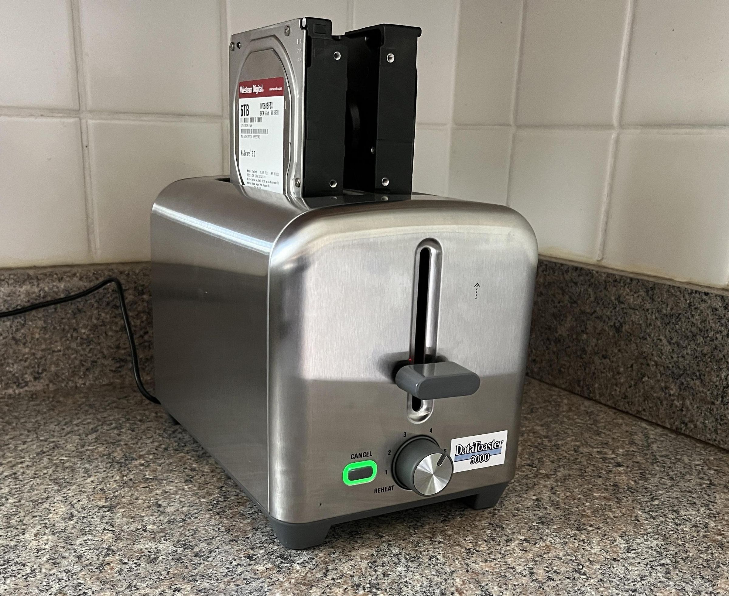 DataToaster 3000 - the Future of Kitchen Data Storage